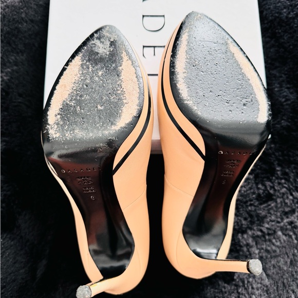 Casadei Vittoriale pellame platform stiletto nude,leather made in Italy 39, US9 - Picture 2 of 8